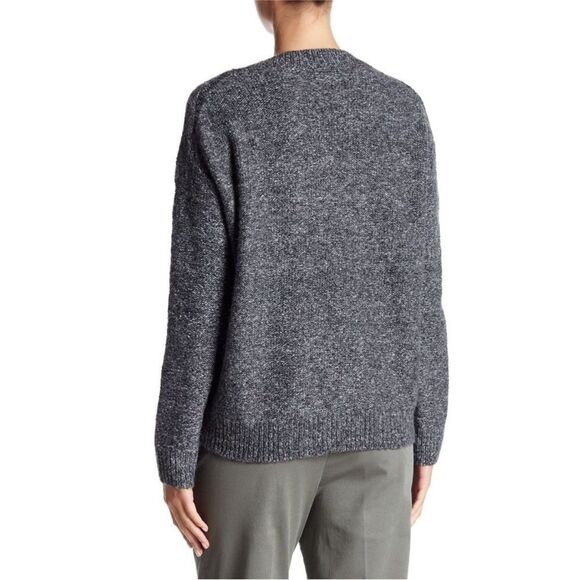 VINCE. Marled Mohair Wool Blend Drop Shoulder Crewneck Sweater Small - Picture 2 of 10
